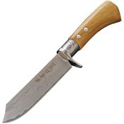 Kanetsune 271 Shiro-One Fixed Blade Knife Brown Wood Handles