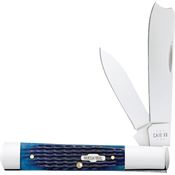 Case XX 02798 Razor Knife Blue Rogers Corn Cob Handles