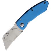 Hard Hat 834BU Super Knife Utility Linerlock Knife Blue Handles