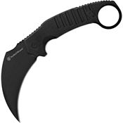 Smith & Wesson 1205007 Extreme Ops Black Karambit Fixed Blade Knife Black Handles