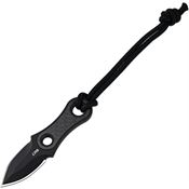 CJRB 1940BCF Knap Black Fixed Blade Knife Carbon Fiber Handles