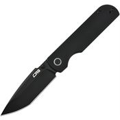 CJRB 1937BBK Nova Black Tanto Linerlock Knife Black Handles