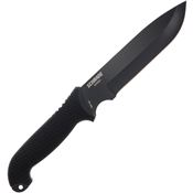 Schrade 1182517 Bedrock Black Fixed Blade Knife Black Handles