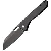 Civivi 230601 Nugz Black Stonewash Linerlock Knife Black Handles