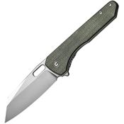 Civivi 230602 Nugz Linerlock Knife Green Handles