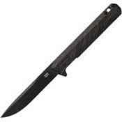 Tekto F2GMXBK1 F2 Bravo Black Linerlock Knife G10 Handles