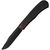 Daedalus CL5 Lab Black Stonewash Linerlock Knife Black Handles