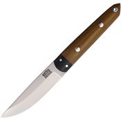 Bark River 99KWMNC Kwaiken Fixed Blade Knife Natural/Black Handles