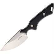 Mike Taylor BG10P Skalpel Satin Fixed Blade Knife Black Handles