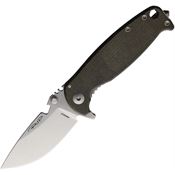 DPx HSF402 HEST 4.0 Stonewash Framelock Knife Green Handles