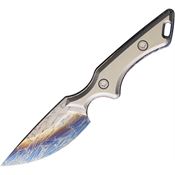 Mike Taylor SKTIC Skalpel Crystalize Fixed Blade Knife Gray Handles