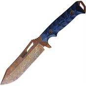 Dawson 15985 Shepherd XL Arizona Copper Fixed Blade Knife Black/Blue Handles