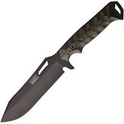 Dawson 83854 Shepherd XL Black Apocalyptic Fixed Blade Knife Ulltrx Camo Handles