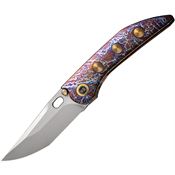 We 230372 Attor Framelock Knife Flame Handles