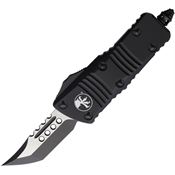 Microtech 8191TS Auto Mini Troodon Two-Tone Tanto OTF Knife HH Black Handles