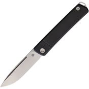 Medford 2114TD30PV Gentleman Jack 2 Tumbled Drop Point Knife Black Handles