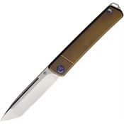 Medford 2114TT36A1 Gentleman Jack 2 Tumbled Tanto Knife Bronze Handles