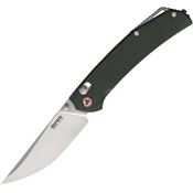 SRM 411LMG 411L Brushed Ambi Lock Knife OD Green Handles