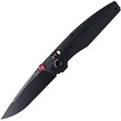 Acta Non Verba A100004 A100 Black Carbon Steel A Lock Knife Black Handles