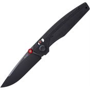 Acta Non Verba A200001 A200 Black Carbon Steel A Lock Knife Black Handles