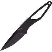 Acta Non Verba P100036 P100 Fixed Blade Knife Black Skeletonized Handles