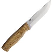 Brisa 304 Trooper 115 Fixed Blade Knife Curly Birch Handles