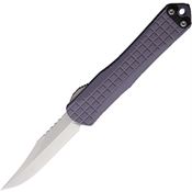 Heretic 022BF2AGRY Auto Manticore S Stonewash Bowie OTF Knife Gray Handles