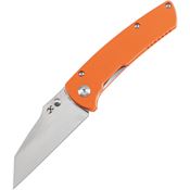 Kansept 1015E6 Main Street Satin Linerlock Knife Orange G10 Handles