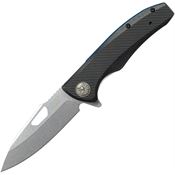 ASP 55720 Assist Open Police Duty Stonewash Linerlock Knife Black Handles