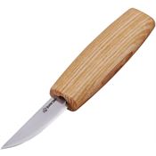 Beavercraft C1 Small Sloyd Whittling Fixed Blade Knife Ash Wood Handles