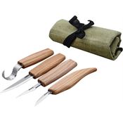 Beavercraft S09 4 Knife Set with Tool Roll