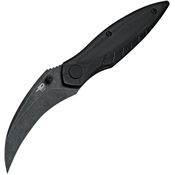 Bestech G60D Mantidae Black Stonewash Linerlock Knife Black Handles