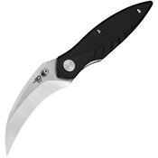 Bestech G60A Mantidae Stonewash Linerlock Knife Black Handles