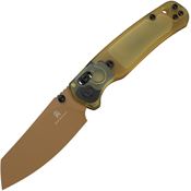 Bestech MK06D Cicadas Tan Finish Wing B-Lock Knife Ultem Handles