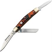 Boker 110858 Large Satin D2 Carbon Steel Stockman Knife Faux Tortoise Handles