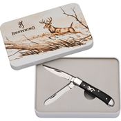 Browning 0525 Whitetail 2024 Trapper Knife Wood Handles