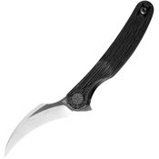 Cavol 09DS C09 Satin Elmax Linerlock Knife Black Titanium Handles