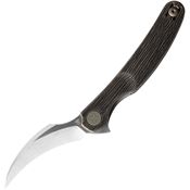 Cavol 09BRS C09 Satin Elmax Linerlock Knife Bronze Titanium Handles