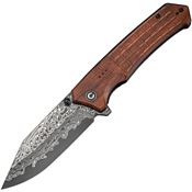 Civivi 23055DS1 Damascus Tacticorix Linerlock Knife Wood Handles