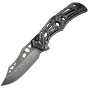 Civivi 23083CDS1 Damascus Biophase Button Lock Knife Carbon Fiber Handles