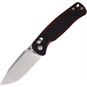 CJRB 1943BRE Shale Stonewash Crossbar Lock Knife Black/Red Handles