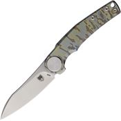 Cobratec ROGCPNS Rogue Satin Framelock Knife Dig Camo Handles