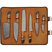 Damascus 1398 Saddlewood Kitchen Set w roll