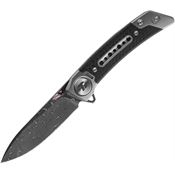 Dreamtech 610TCD Damascus Framelock Knife Titanium /Carbon Fiber Handles