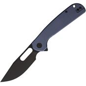 Eutektik 024 Trinity Black Stonewash Linerlock Knife Denim Handles