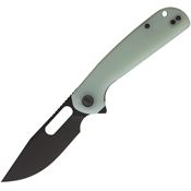 Eutektik 021 Trinity Black Stonewash Linerlock Knife Jade Handles