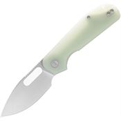 Eutektik 010 EFD Stonewash Linerlock Knife Jade G10 Handles