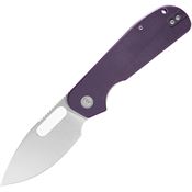 Eutektik 012 EFD Stonewash Linerlock Knife Purple G10 Handles