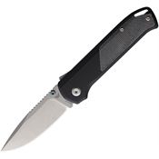 Flytanium 1309 Arcade Stonewash Shark-Lock Knife Black Handles