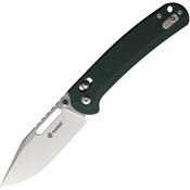 Ganzo 768GB Satin G-Lock Knife Green Handles